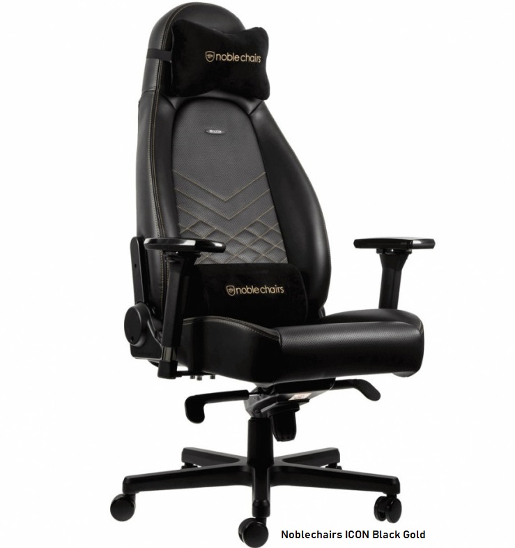 Noblechairs ICON Black Gold